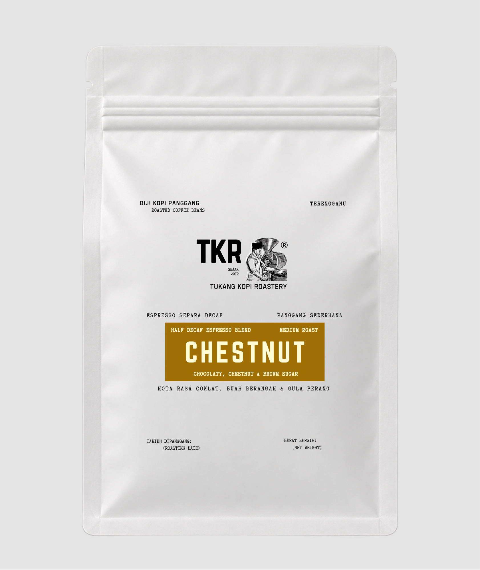 100% Arabica Chestnut Blend